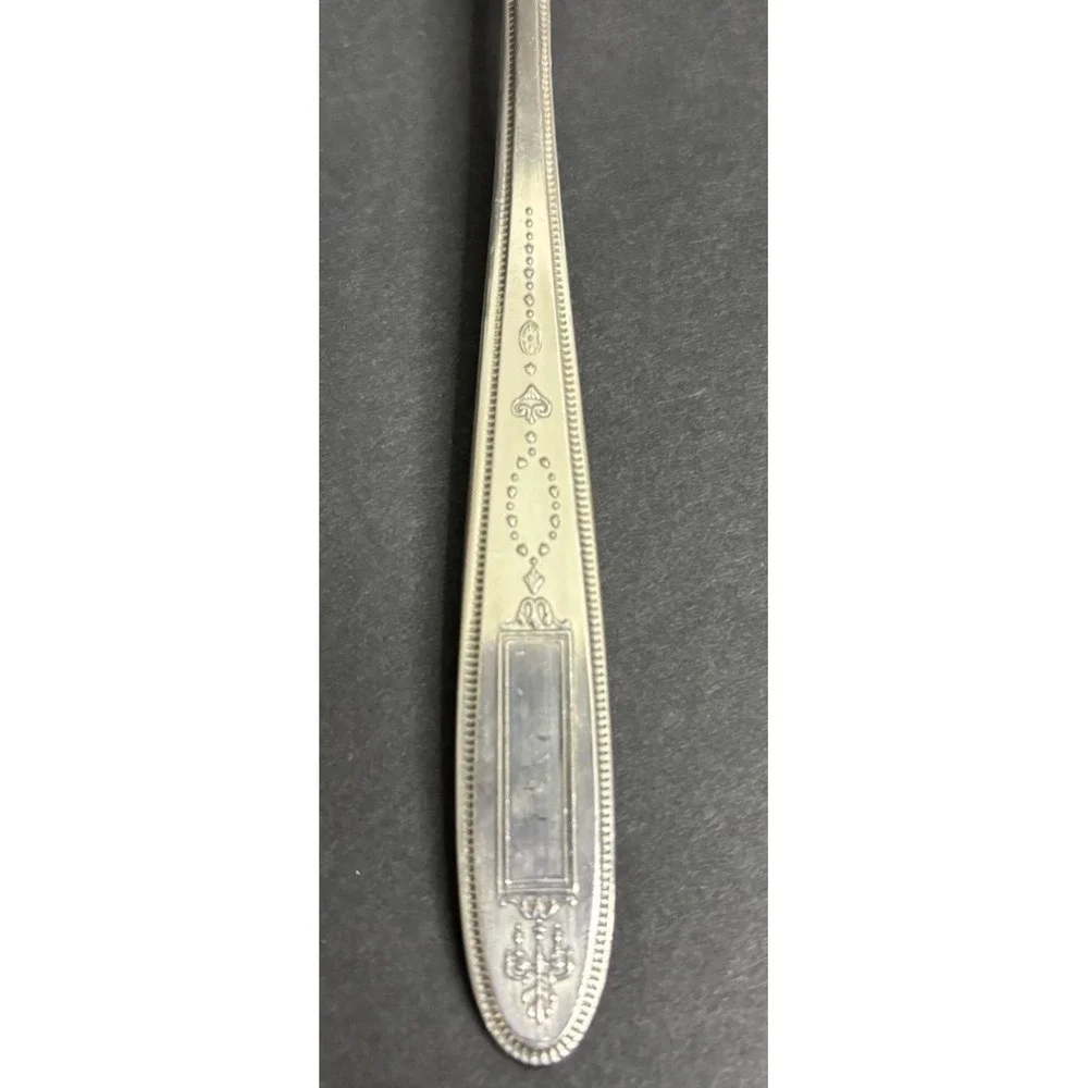 8 Oneida Community Grosvenor Gumbo Spoon Silverplate 7 1/4